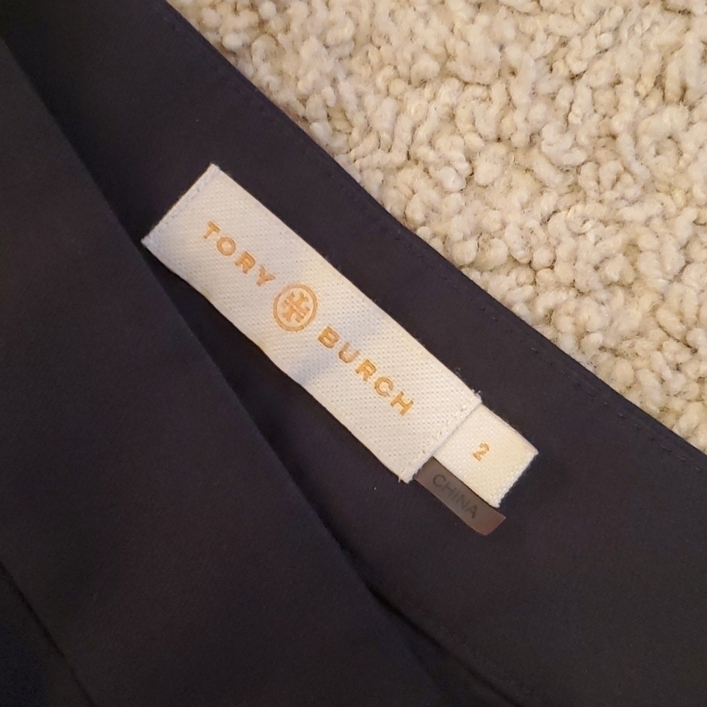 Tory Burch Callie Womens skinny slim cropped ankle side zip dress pants 2 - Picture 7 of 14